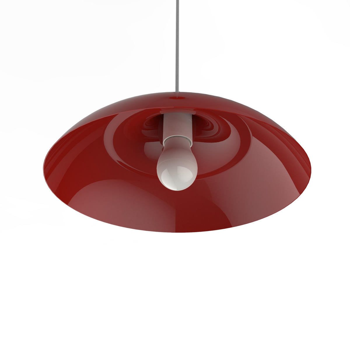 HÄNGELEUCHTE - Rot, Metall (30/30/13cm) - Lumicom