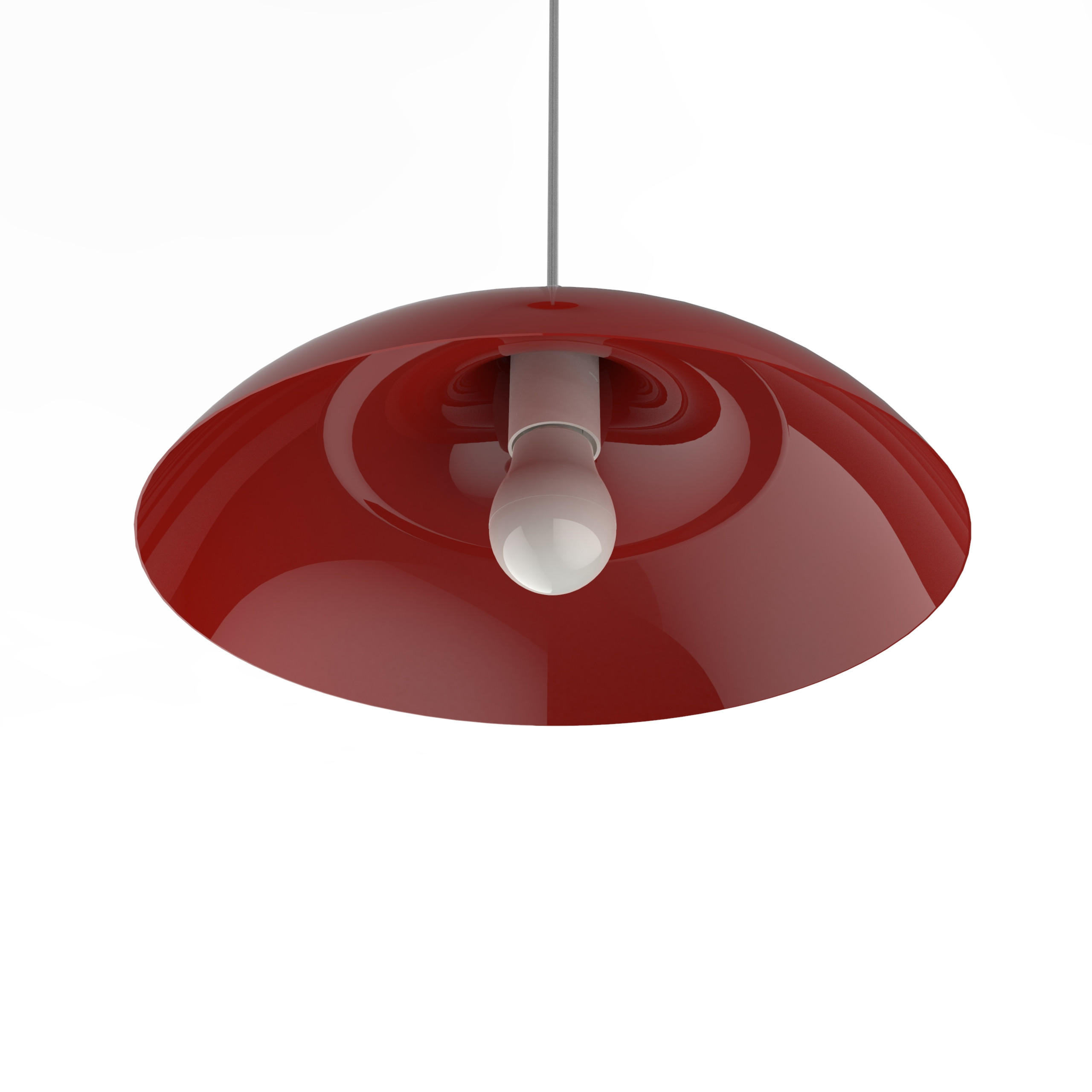 Thumbnail - Lumicom Hängeleuchte, Rot, Metall, Freiform,Freiform, 40x17x40 cm, Lampen & Leuchten, Innenbeleuchtung, Hängelampen, Pen...