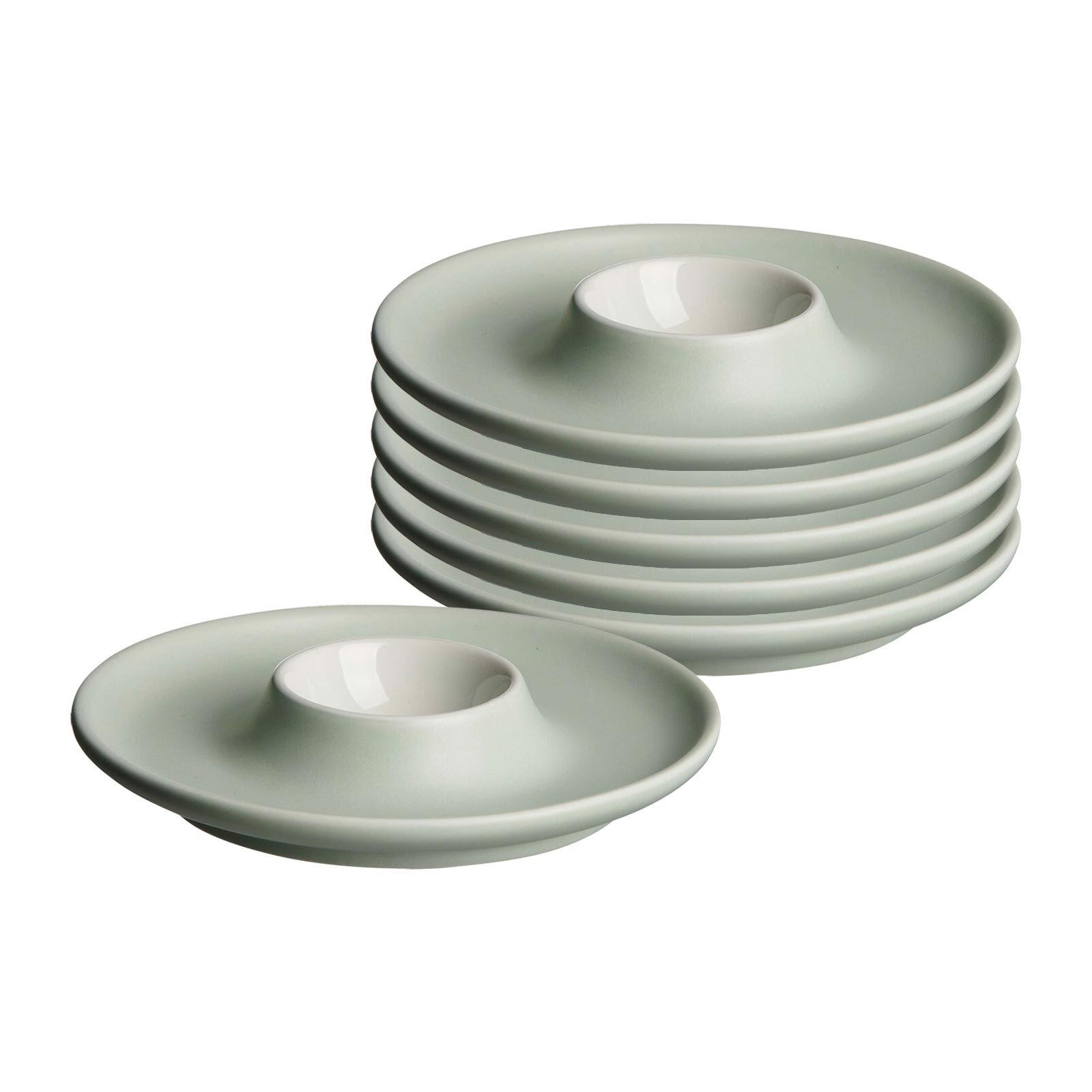 EIERTELLER Jasper mint ø 12 cm 6er Set - Mintgrün, Keramik (12/2.5/12cm) - Ritzenhoff Breker