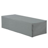 REGENSCHUTZ für Gartenliegen TOSCANA, FIRENZE, PERUGIA 205/75/50 cm Chuva - Grau, Kunststoff (205/50/75cm) - Beliani