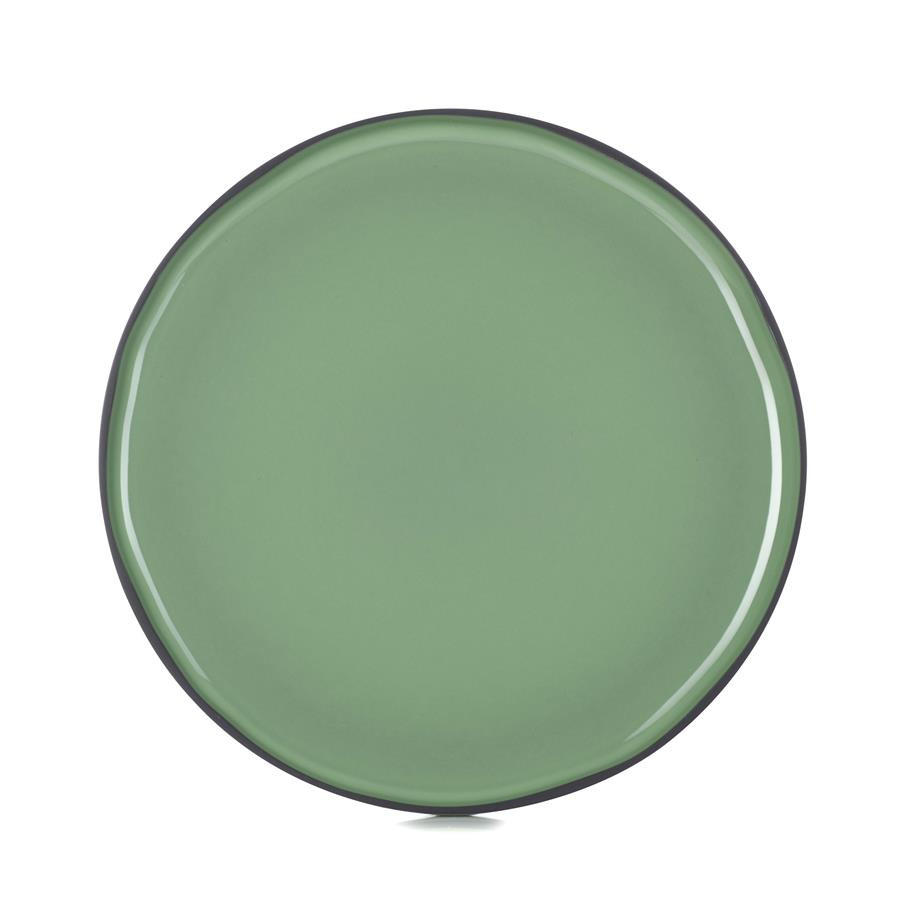 PLATZTELLER CARACTERE 30 cm Minze - Mintgrün, Keramik (30cm) - Revol Porcelaine France