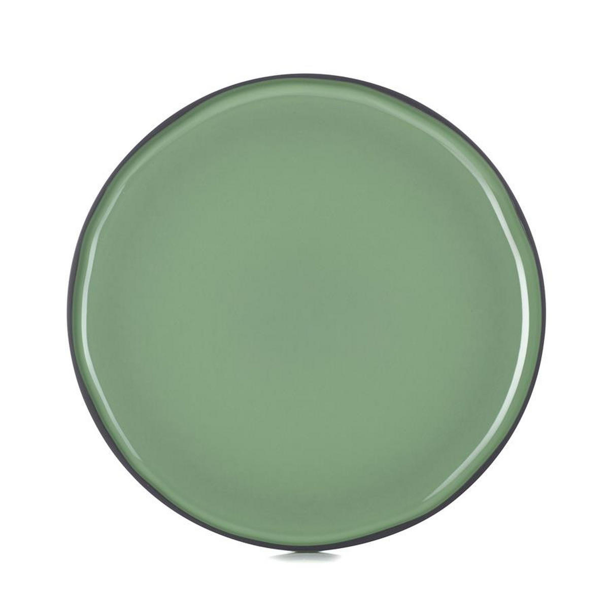 PLATZTELLER CARACTERE 30 cm Minze - Mintgrün, Keramik (30cm) - Revol Porcelaine France