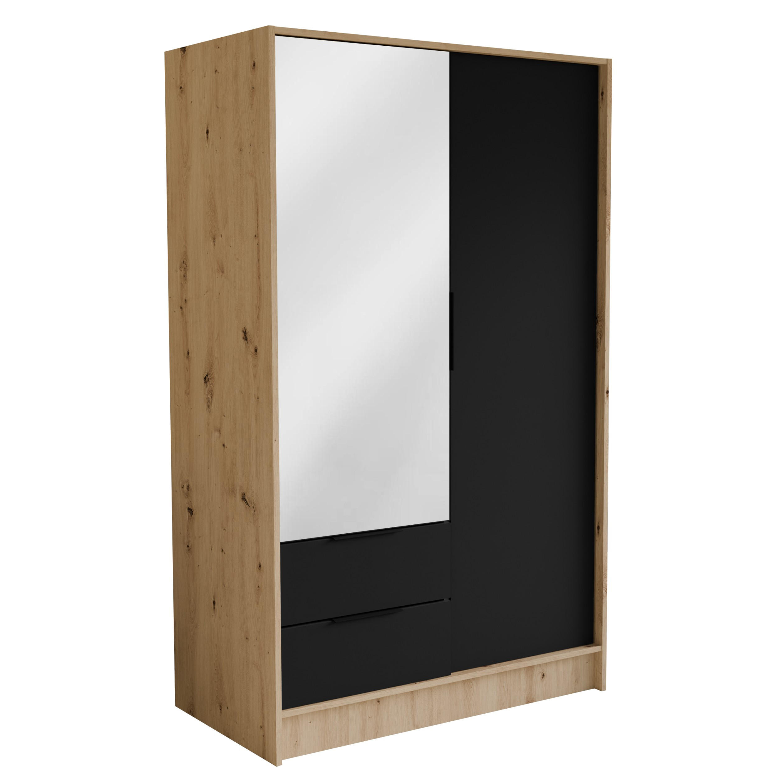Masseno Drehtürenschrank Eiche Artisan 102x200x51 cm