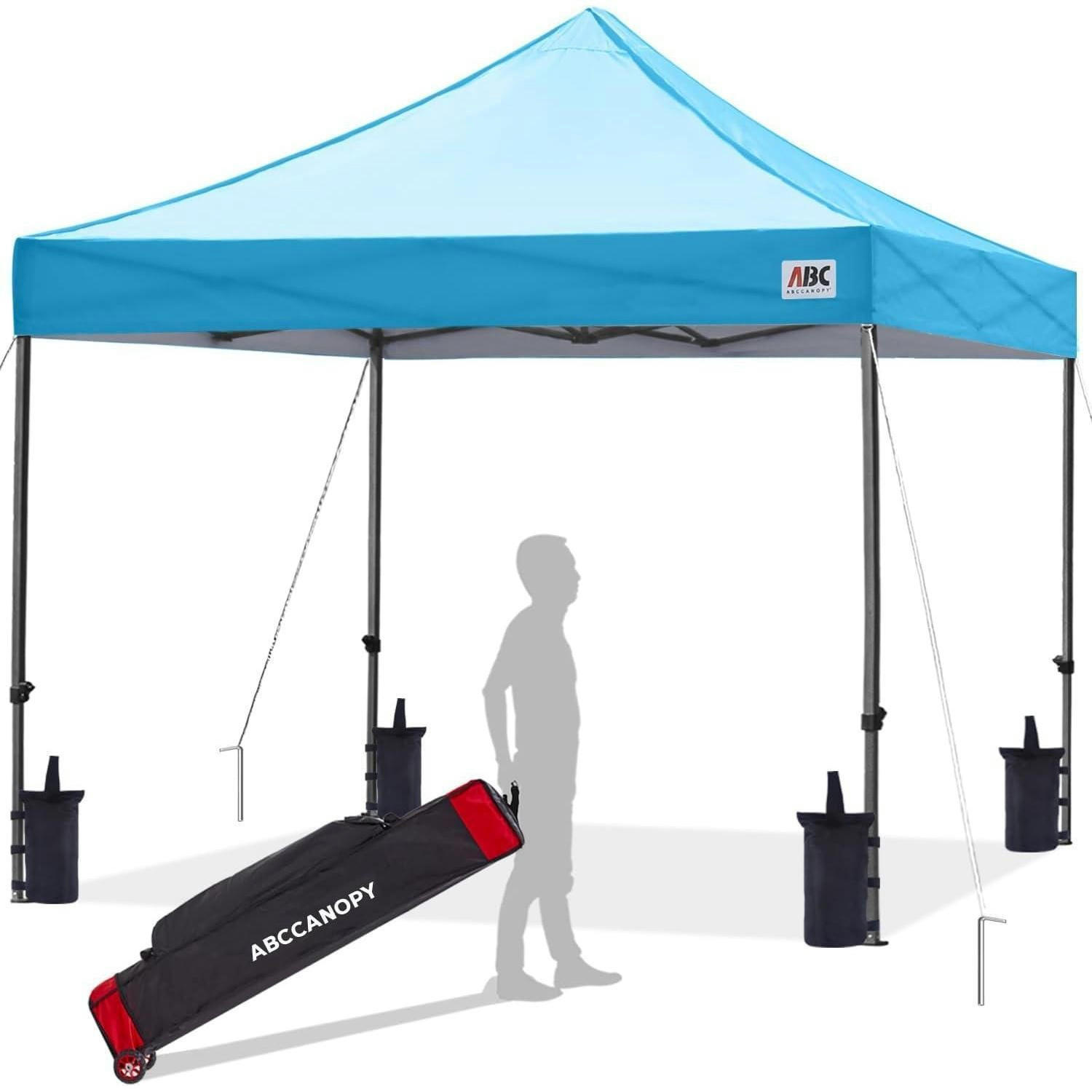 PAVILLON Pop-up 2,5 x 2,5 m Himmelblau - Hellblau, Metall (243.8/322.6/243.8cm)