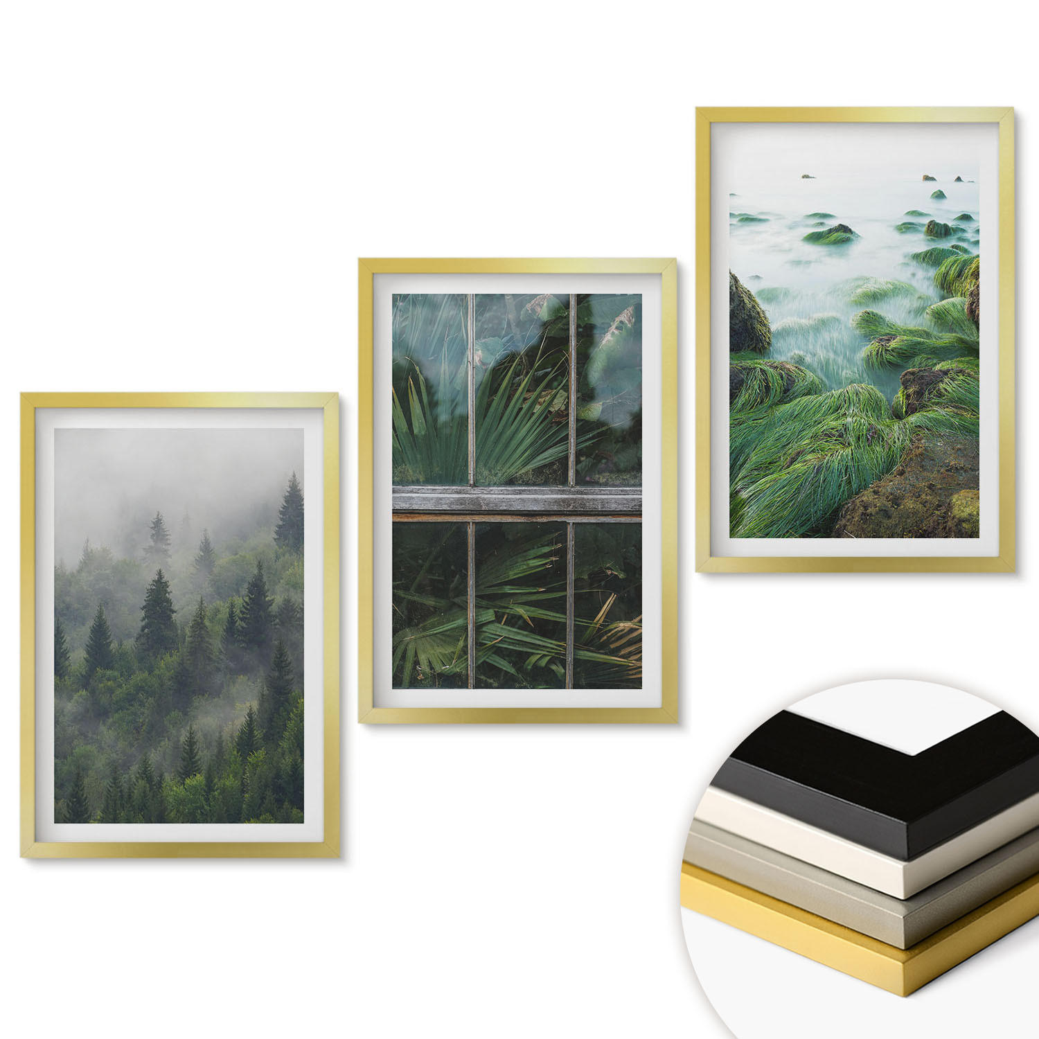 ArtPrintCave Wandbilder Gold 40x60 cm