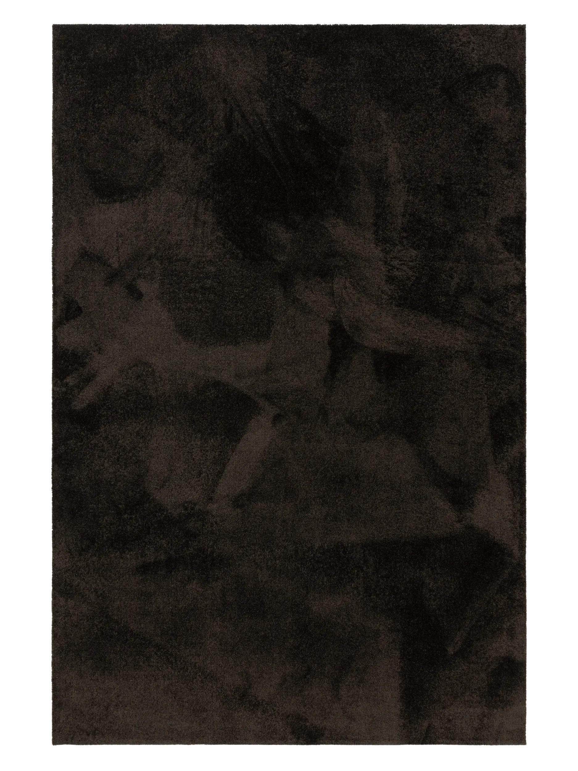 TEPPICH Nina waschbar 80/150 cm - Anthrazit, Kunststoff (80/150cm) - benuta Nest