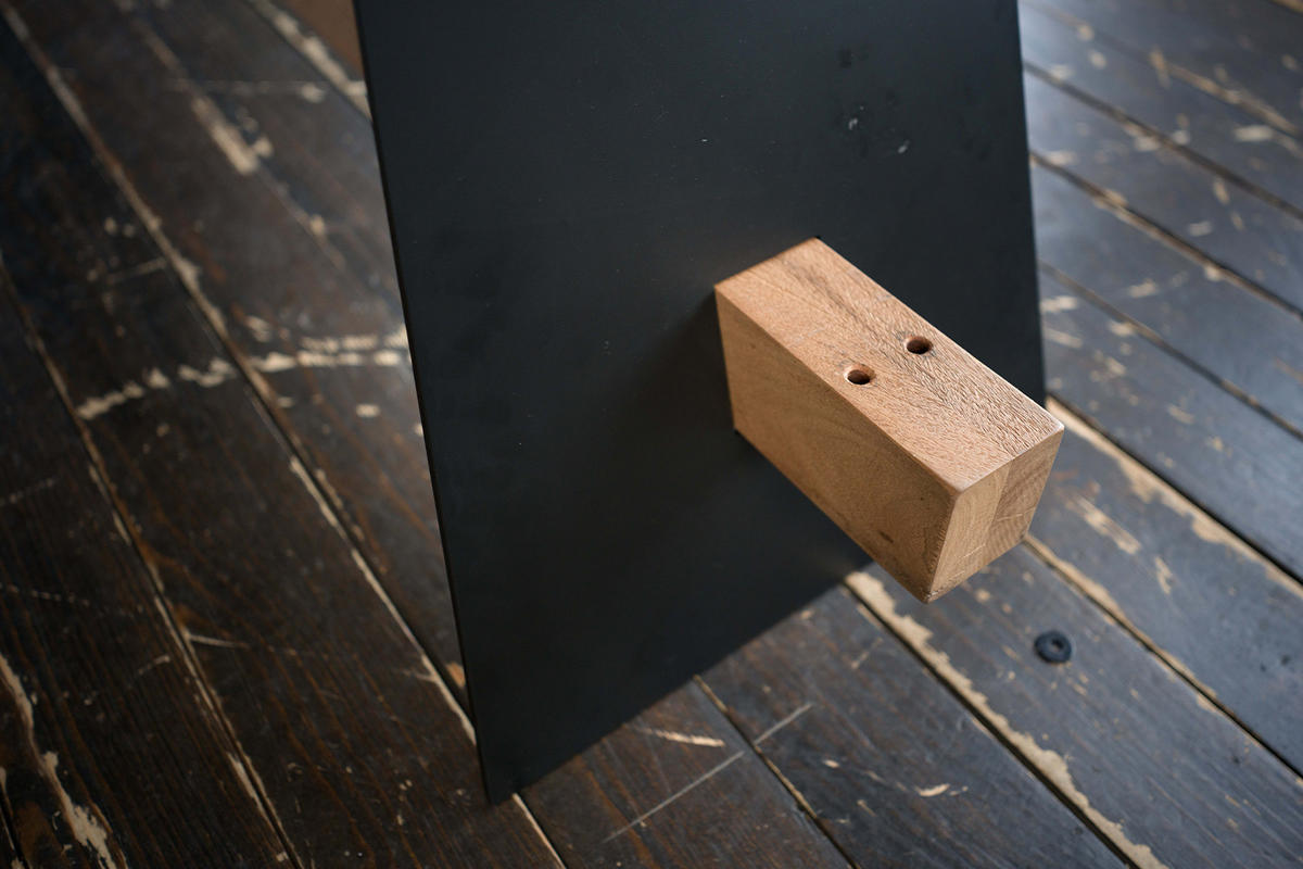 ESSTISCH MIT SCHWEIZER KANTE ARBORIO Braun Akazie - Schwarz/Braun, Holz/Metall (300/100/78cm) - KAWOLA