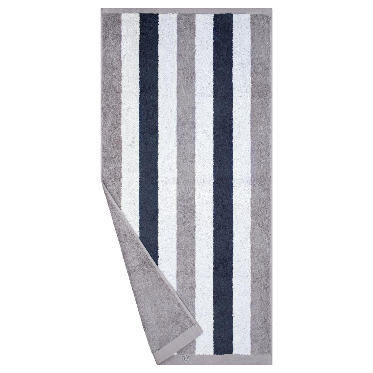 DUSCHTUCH Doubleface Stripes 2er-Set - Grau, Textil (70/140cm) - Ross