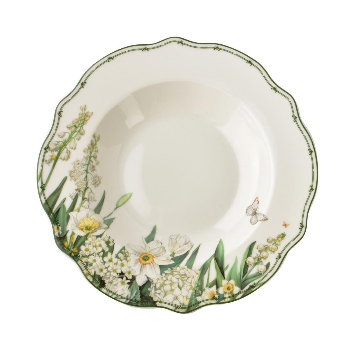 GESCHIRR-SET Lea Elegant Grün 18-tlg 27/19,5/22 cm Keramik - Grün, Keramik (19.5/22/27cm) - Mondex