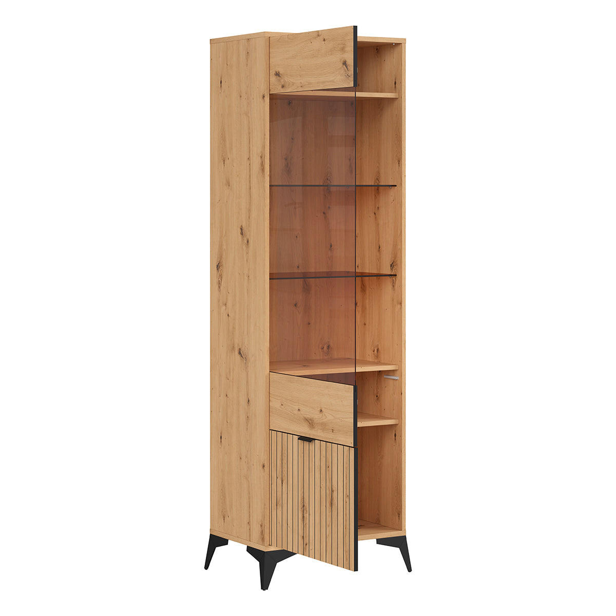 VITRINE Mao Holz - Braun, Holzwerkstoff (60/197/41cm) - Petits-meubles