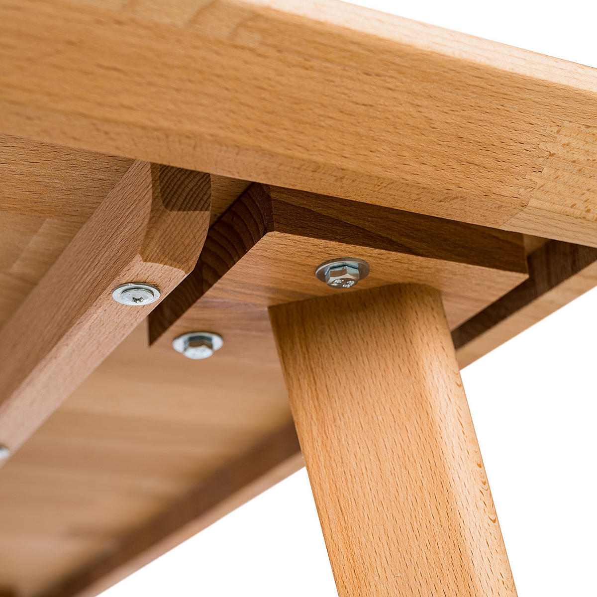 ESSTISCH - Buche massiv - Buchefarben, Holz (80/140/75cm) - home24