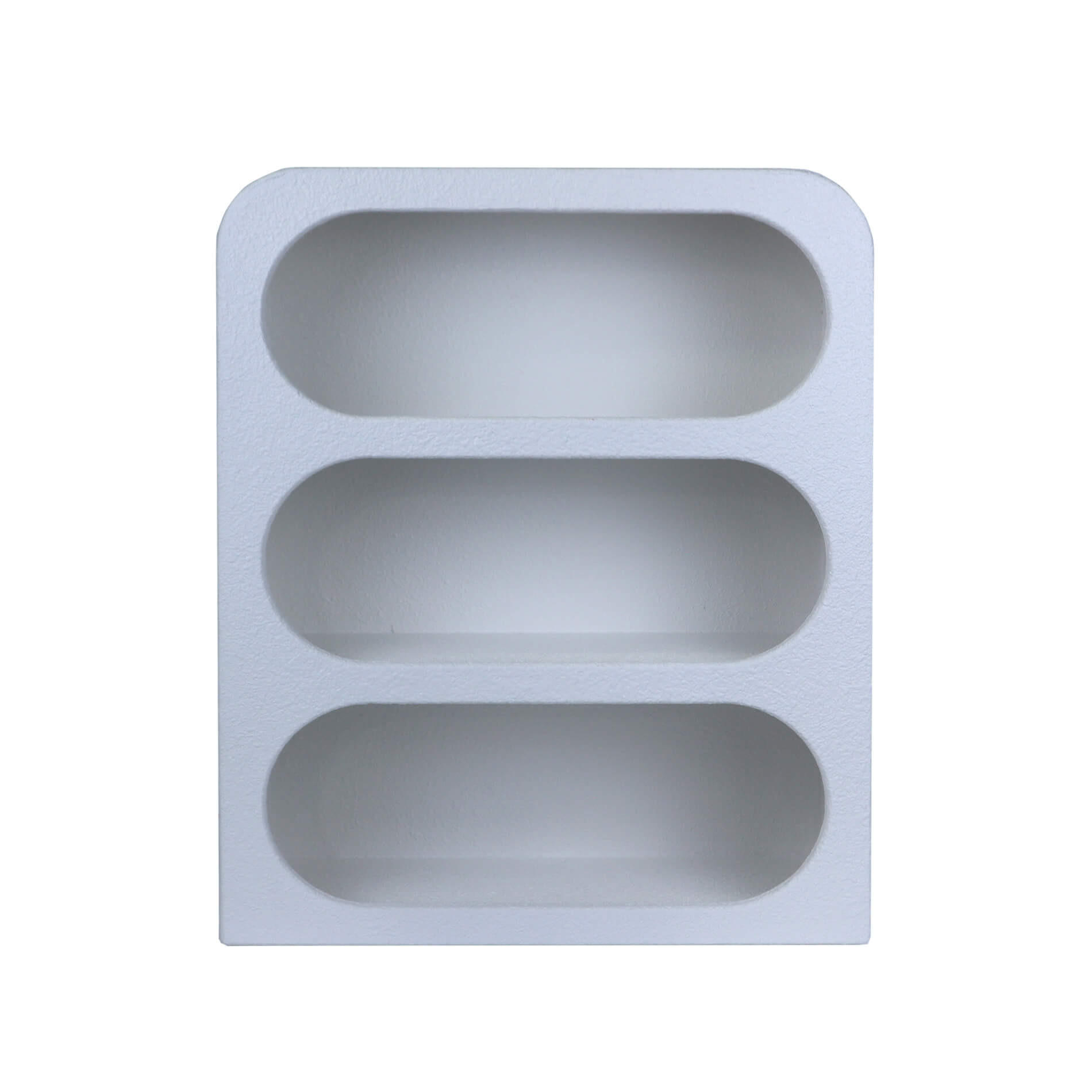 WANDREGAL Selene 40.5/14/50.5 cm - Weiß, Holzwerkstoff (40.5/50.5/14cm) - Mobili Rebecca