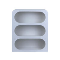 WANDREGAL Selene 40.5/14/50.5 cm - Weiß, Holzwerkstoff (40.5/50.5/14cm) - Mobili Rebecca