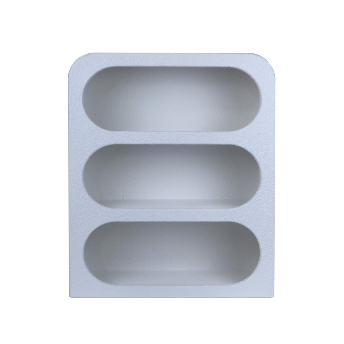 WANDREGAL Selene 40.5/14/50.5 cm - Weiß, Holzwerkstoff (40.5/50.5/14cm) - Mobili Rebecca