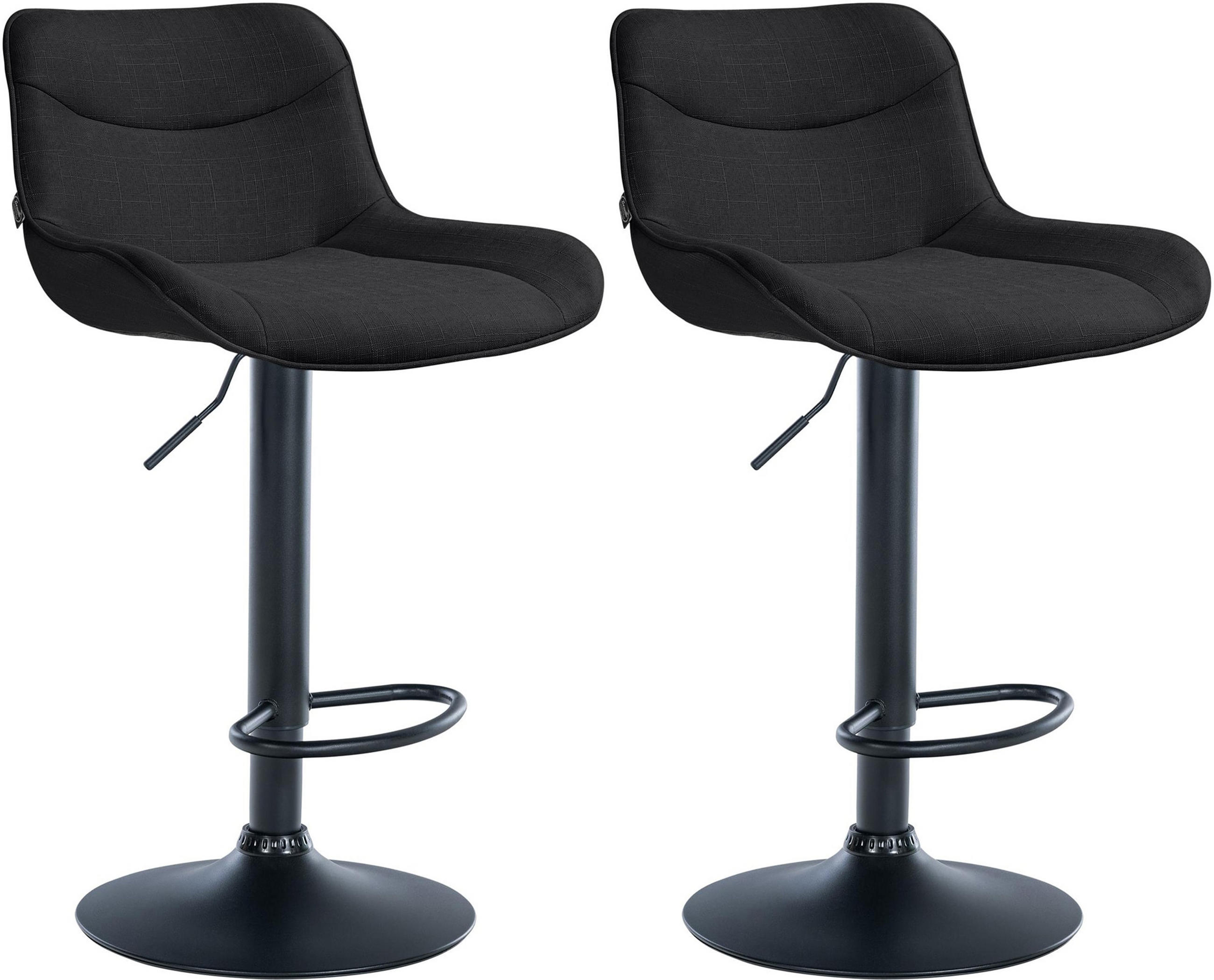 TPFLiving Barhocker Schwarz 49x106x51 cm