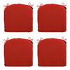 SITZKISSEN Basic 46/48 cm 4er-Set - Rot, Textil (48/4/46cm) - Madison