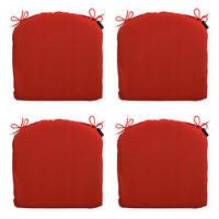SITZKISSEN Basic 46/48 cm 4er-Set - Rot, Textil (48/4/46cm) - Madison