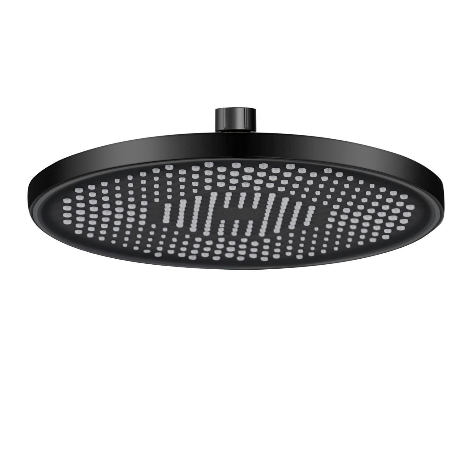 REGENDUSCHKOPF Schwarz 26 cm - Schwarz, Kunststoff (26/12.7/26cm)