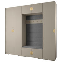 GARDEROBEN-SET 236,7/250/47 - Kaschmir/Goldfarben, Holz/Kunststoff (250/236.7/47cm) - Abiks Möbel