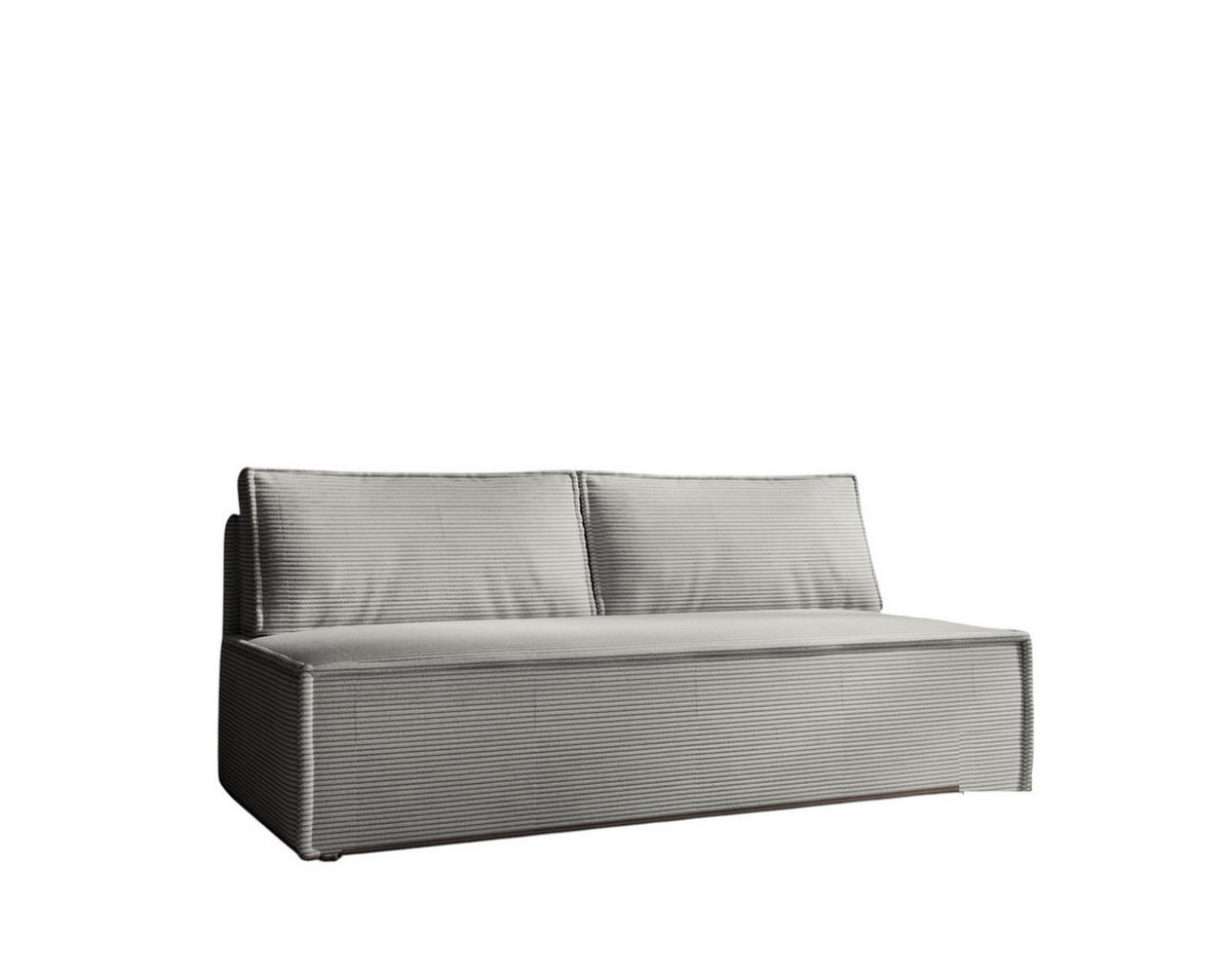 SCHLAFSOFA Amanda In Zoom - Grau, Holzwerkstoff/Textil (200/89/100cm) - Fun Möbel