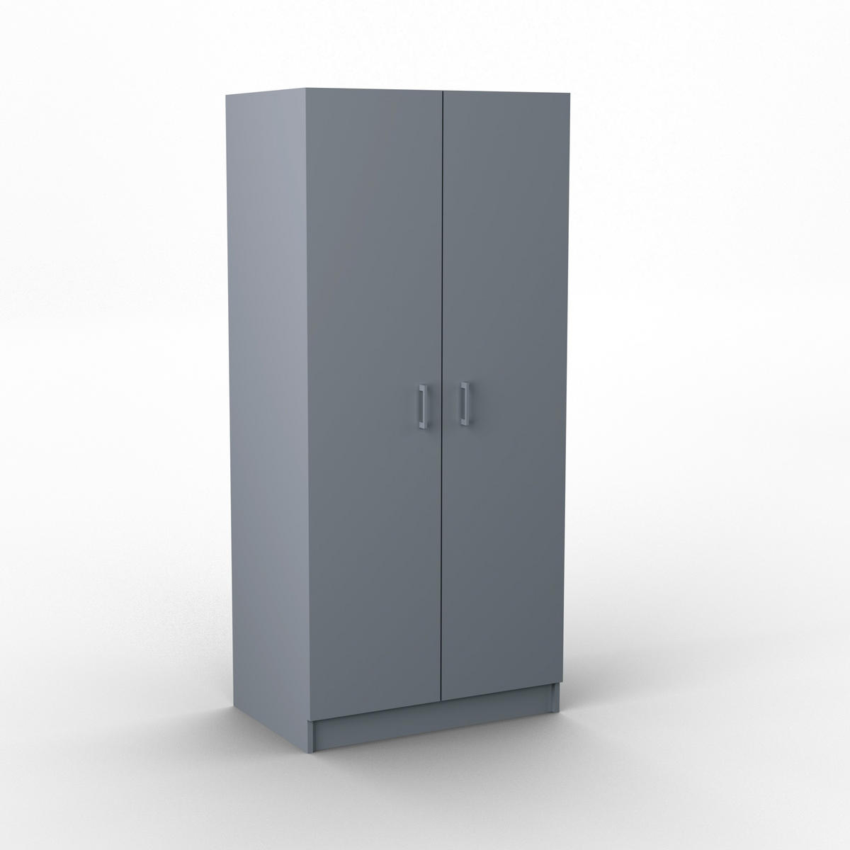 DREHTÜRENSCHRANK PINELLO 81/177/52cm 2-türig Graphitfarben - Graphitfarben, Holzwerkstoff (81/177/52cm) - MASSENO