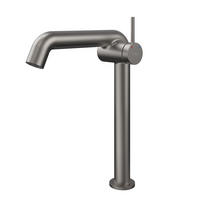 WASCHTISCHARMATUR Wasserzulaufrohr aus Edelstahl Anthrazit Matt 26cm - Anthrazit, Metall (22/7.6/33.2cm) - EMKE
