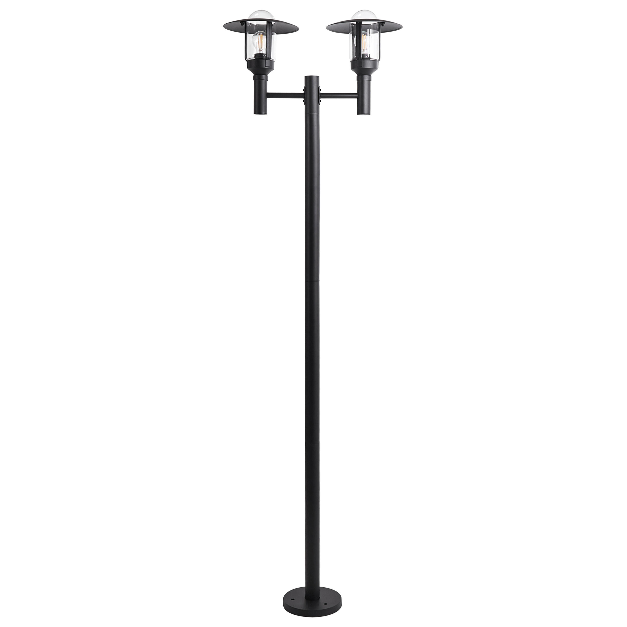 AUSSENLATERNE Schwarz Tizu - Schwarz, Metall (25/57/200cm) - Beliani