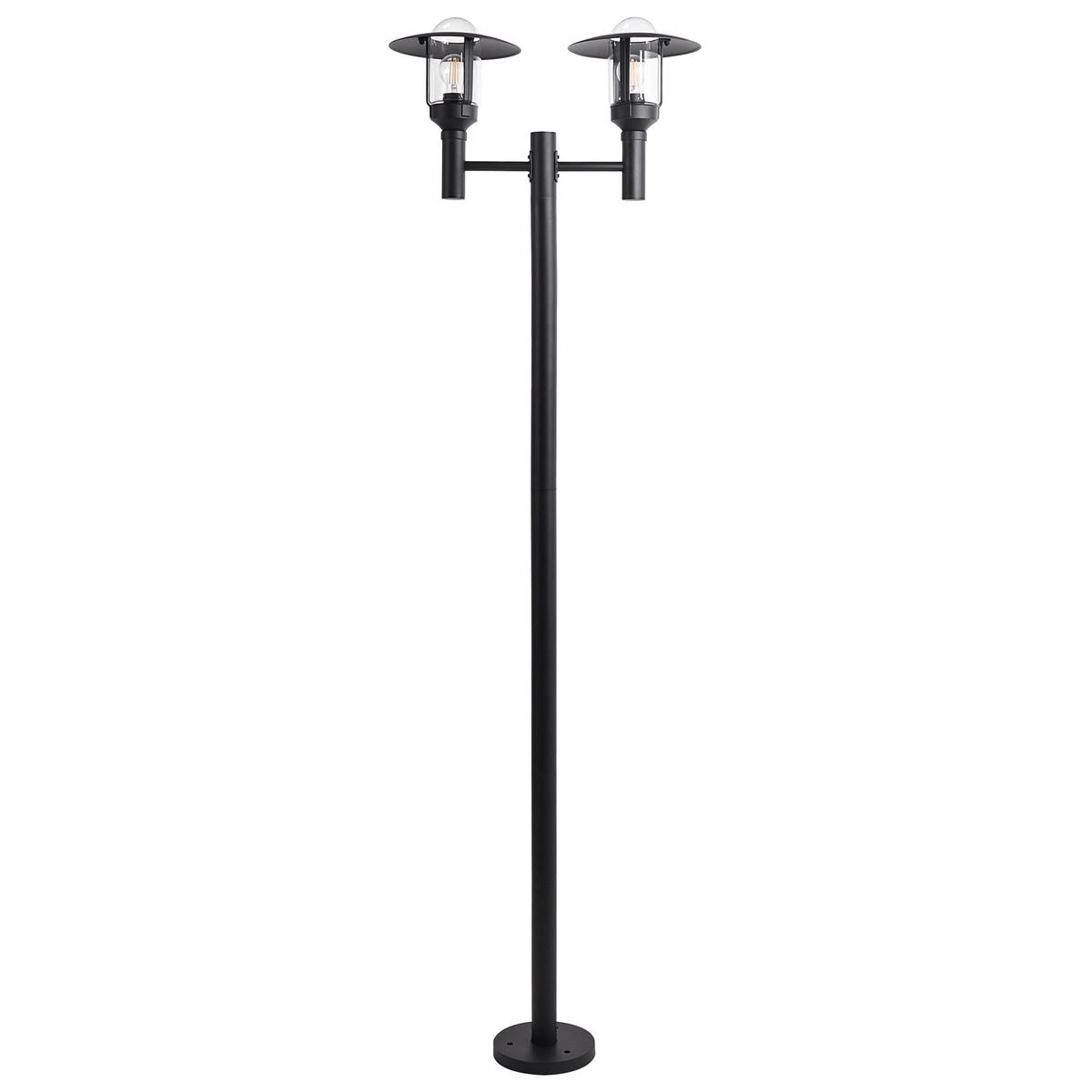 AUSSENLATERNE Schwarz Tizu - Schwarz, Metall (25/57/200cm) - Beliani