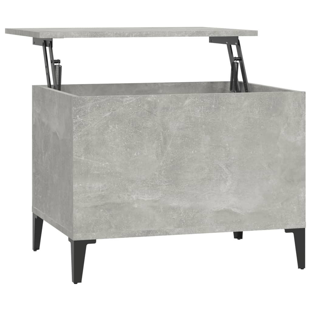 COUCHTISCH Betongrau 60x44,5x45 cm Holzwerkstoff - Grau, Holzwerkstoff (60/44.5/45cm) - furnicato