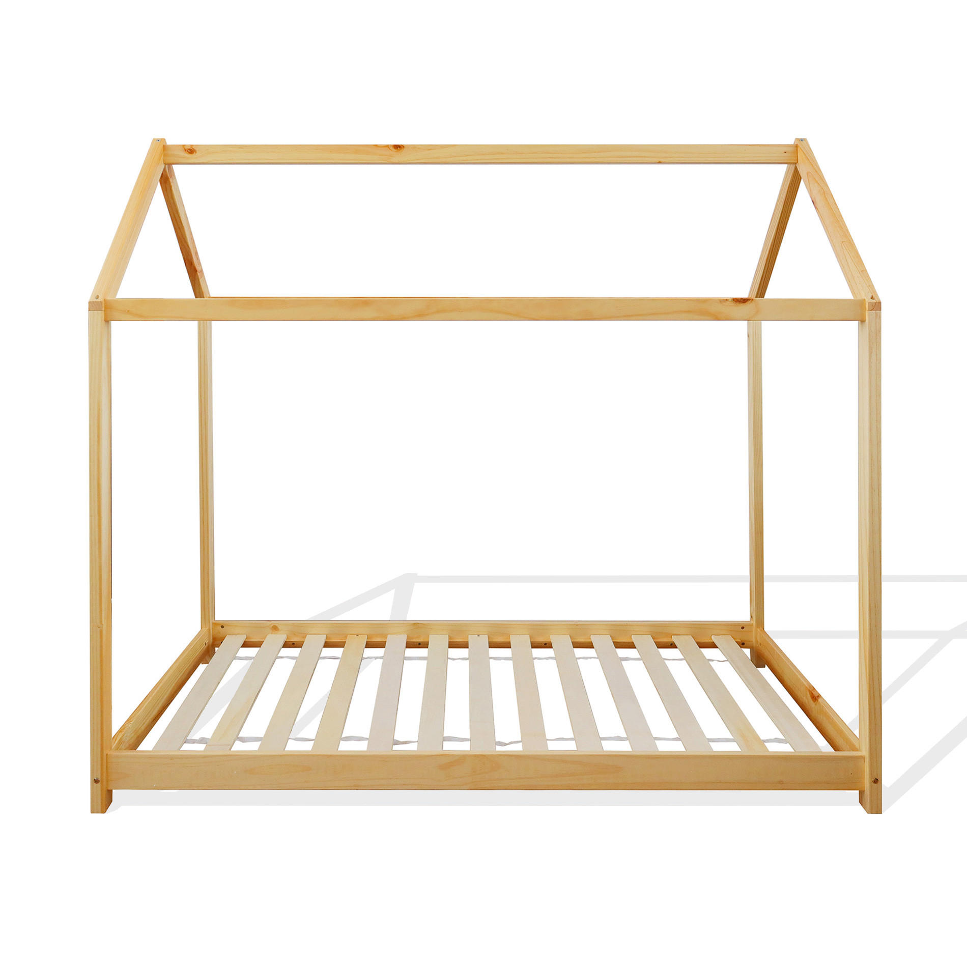 KINDERBETT Hellbraun 90/200 cm - Hellbraun, Holz (1/200/90cm) - Mobili Rebecca
