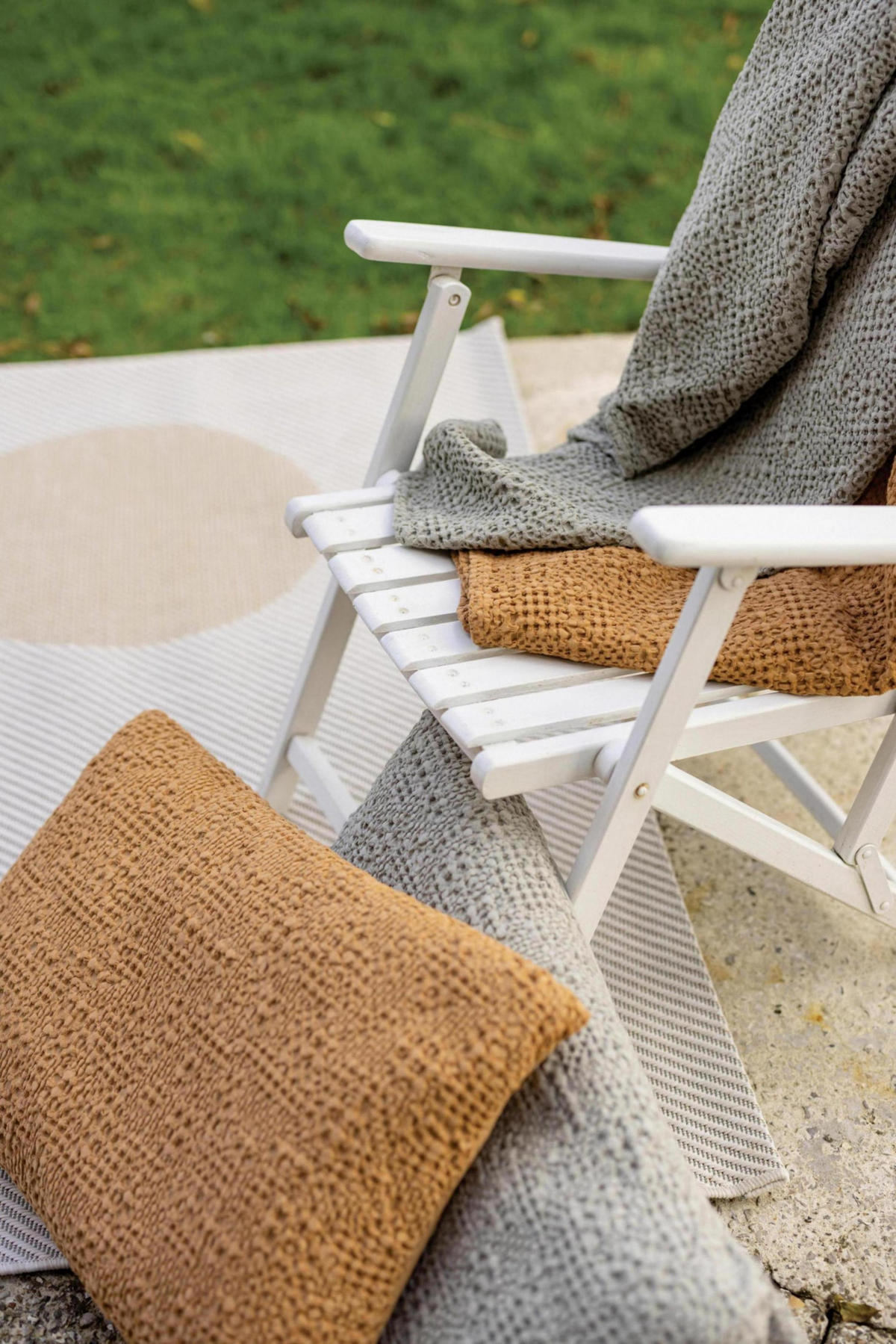 PLAID Tana kiefernwald 140 x 200 cm - Kieferfarben, Textil (140/200cm) - Vivaraise