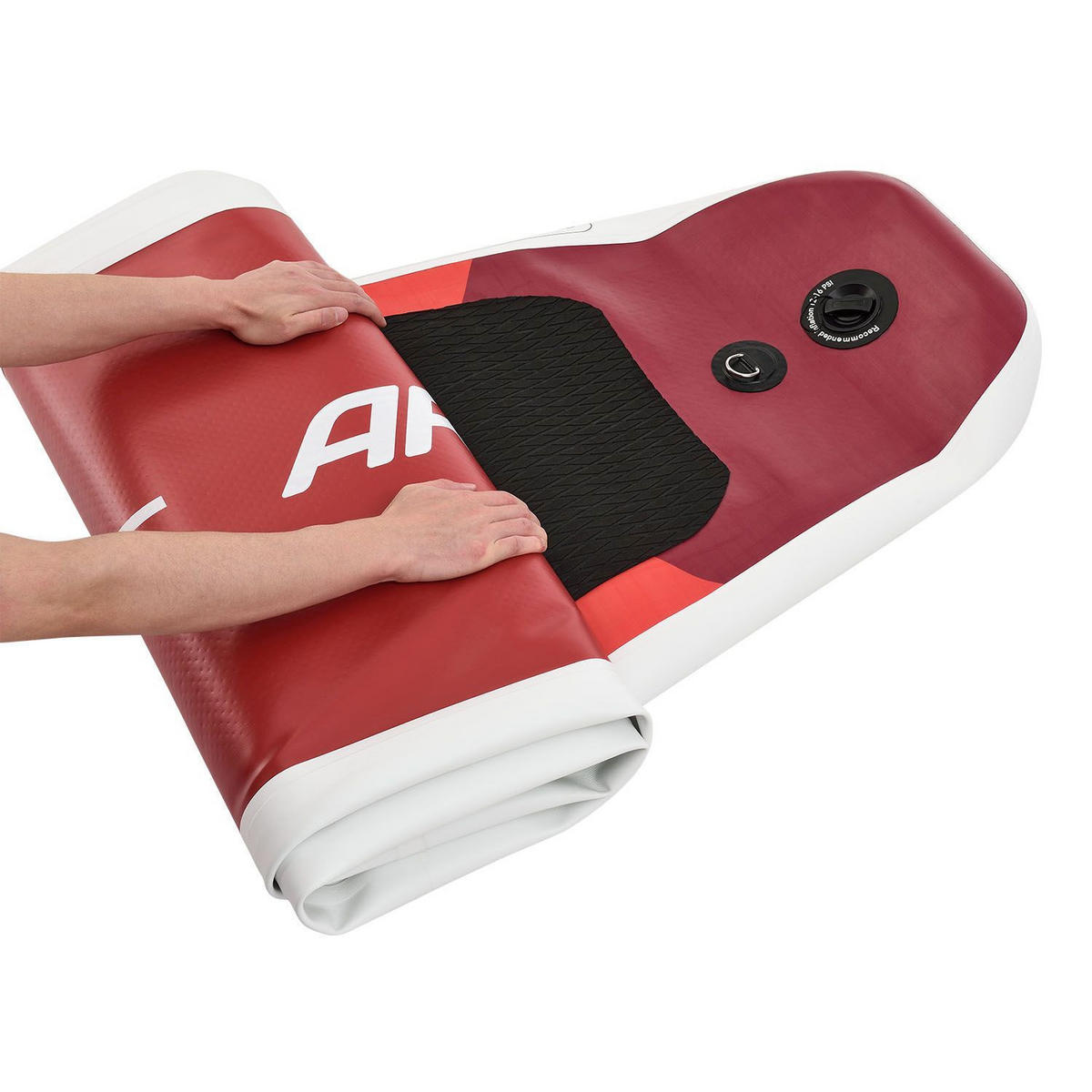 STAND UP Paddle Board Retro Love aufblasbar mit Tasche & Zubehör - Rot, Kunststoff (320/76.5/15cm) - Artsport