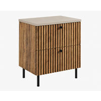 BADEZIMMERSCHRANK: Craft Eiche Gold / Platte Kaschmir / Griffe Schwarz / Beine Schwarz, 60 x 44,4 x 73,6 cm - Eichefarben/Schwarz, Holzwerkstoff (60/73.6/44.4cm) - 3XE LIVING