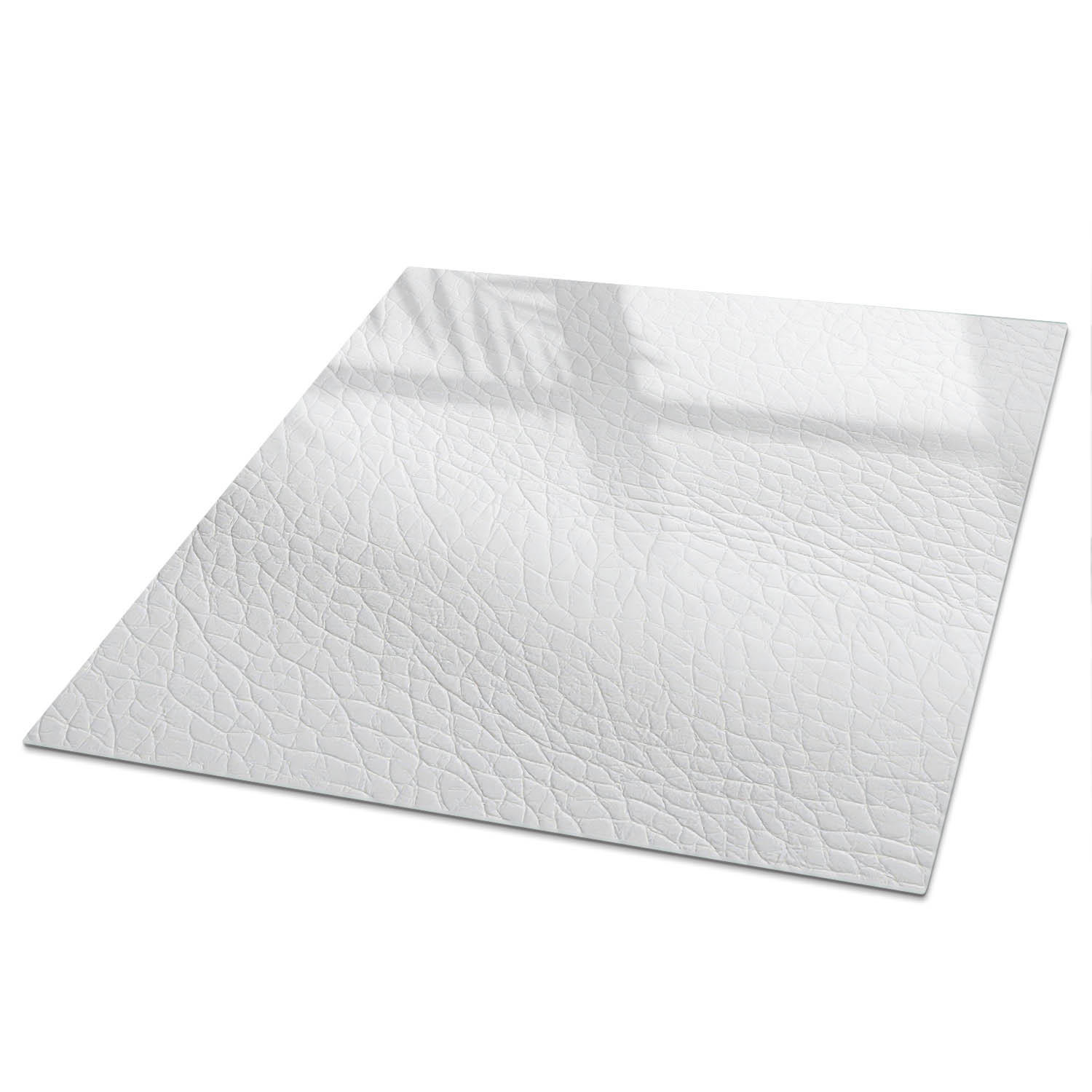 TISCHPLATTE 50x50 cm – Weiße Struktur - Braun, Glas (0.4/50/50cm) - Wallfluent
