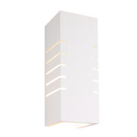 WANDLEUCHTE Llyxh 9.5/9.0/24.5 cm - Weiß, Metall (9.5/9/24.5cm) - ZMH