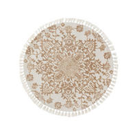 TEPPICH rund Elias Beige ø 150 cm rund - Beige, Textil (150/150cm) - benuta Nest