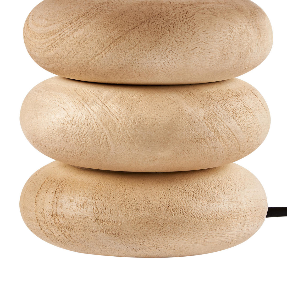 TISCHLAMPE Braun Betwa - Hellbraun/Beige, Holz (20/20/30cm) - Beliani