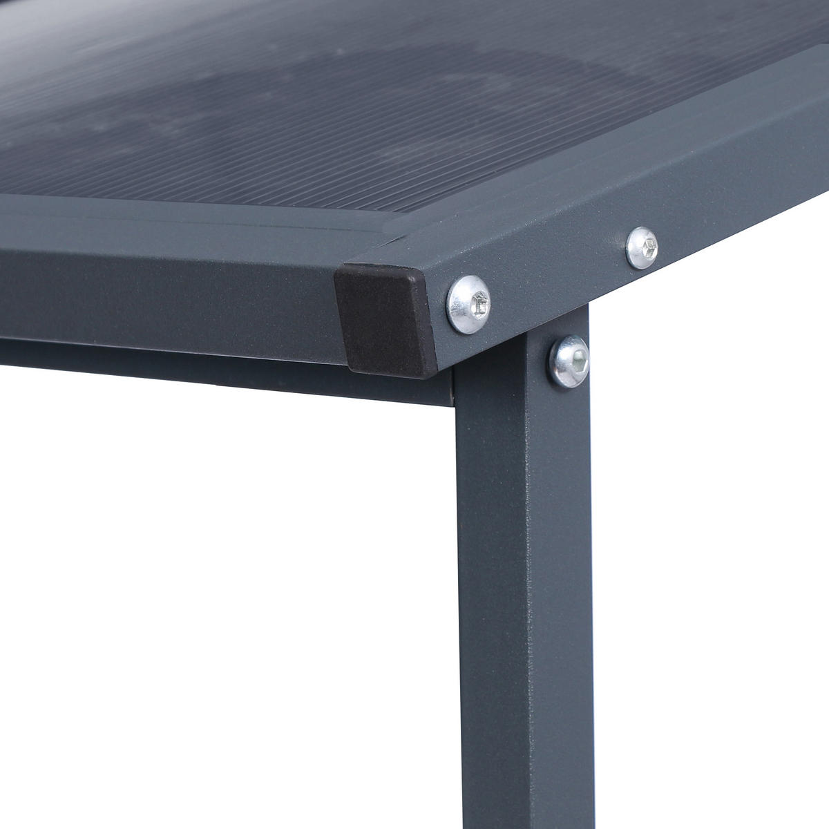 KAMINHOLZREGAL - Anthrazit, Metall (70.5/145/145.3cm) - ML-DESIGN