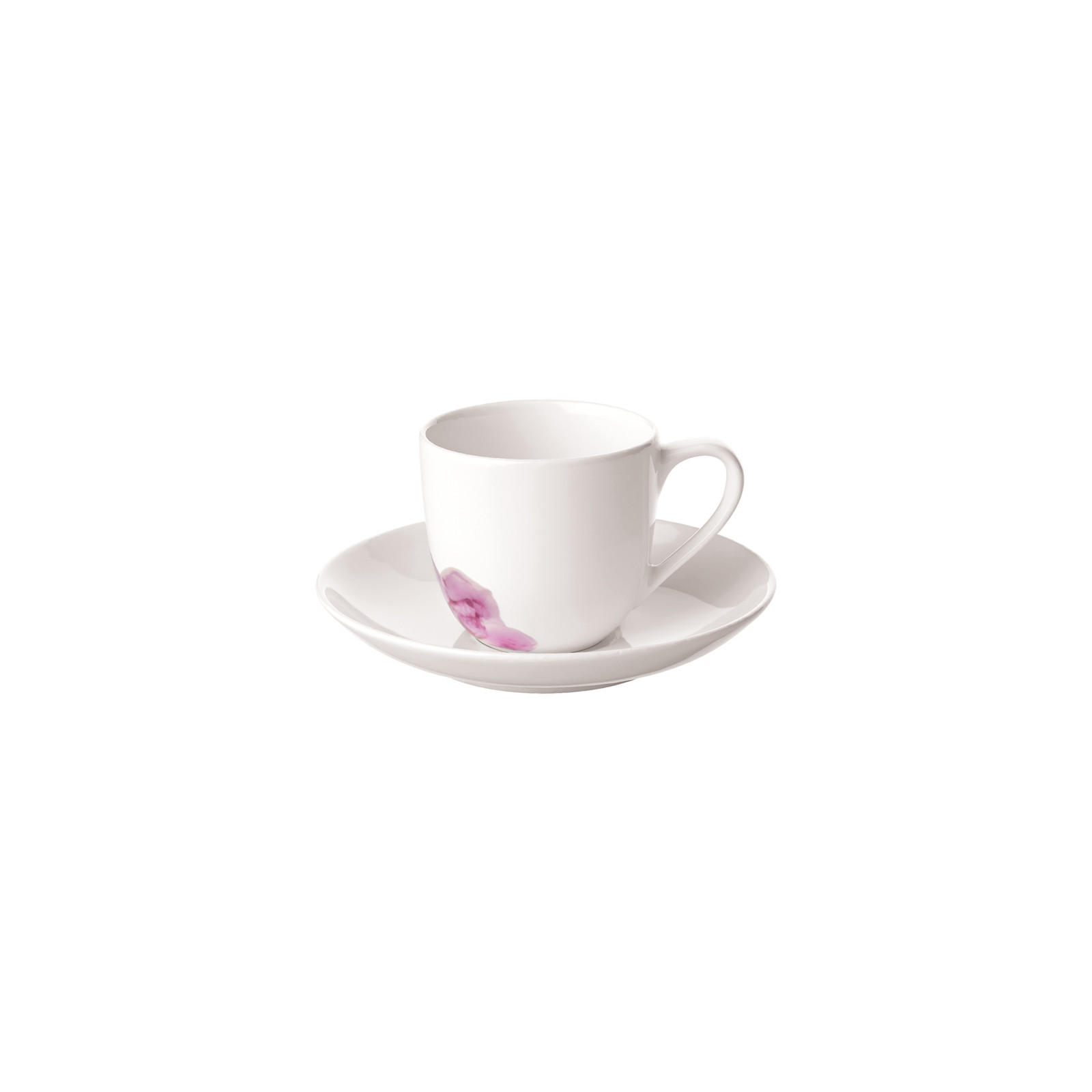 ESPRESSOTASSE MIT UNTERTASSE Rose Garden weiß 70 ml - Weiß, Keramik (11.7/7.7/11.7cm) - Villeroy & Boch