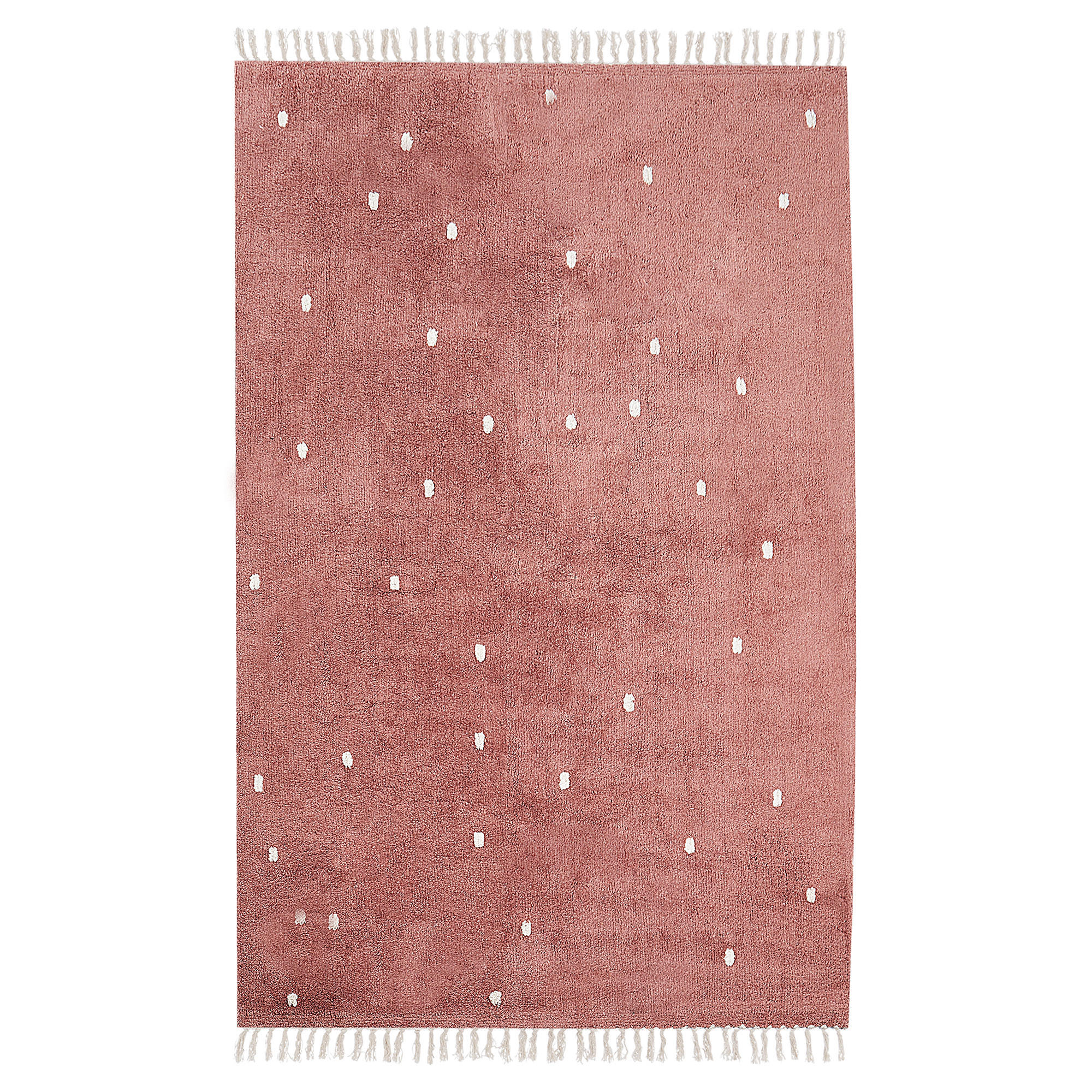 KURZFLOR-TEPPICH Rot 140/200 cm Astaf - Rot, Textil (140/200cm) - Beliani