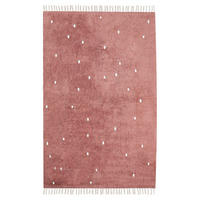 KURZFLOR-TEPPICH Rot 140/200 cm Astaf - Rot, Textil (140/200cm) - Beliani