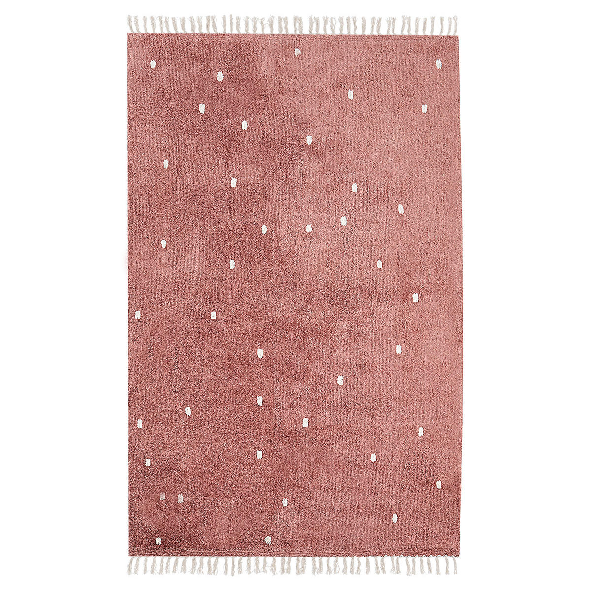 KURZFLOR-TEPPICH Rot 140/200 cm Astaf - Rot, Textil (140/200cm) - Beliani