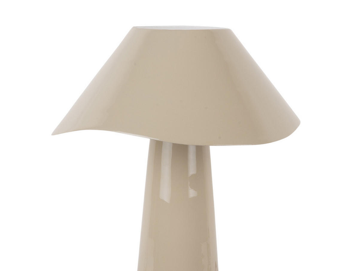 TISCHLAMPE Ameno 28/28/33 cm - Beige, Metall (28/28/33cm) - Leitmotiv