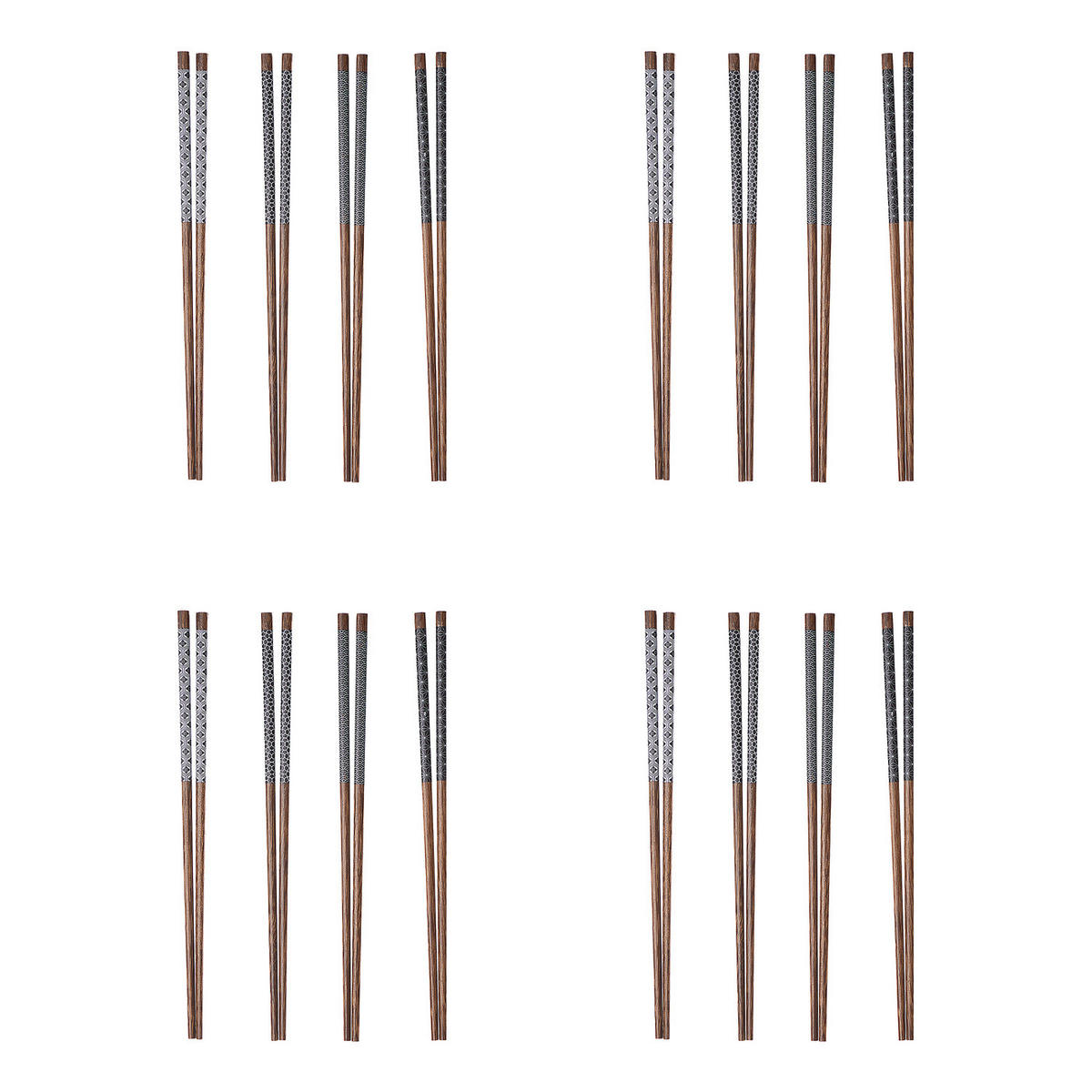 ESSSTÄBCHEN (4er Set) Mikado - Braun, Holz - Butlers