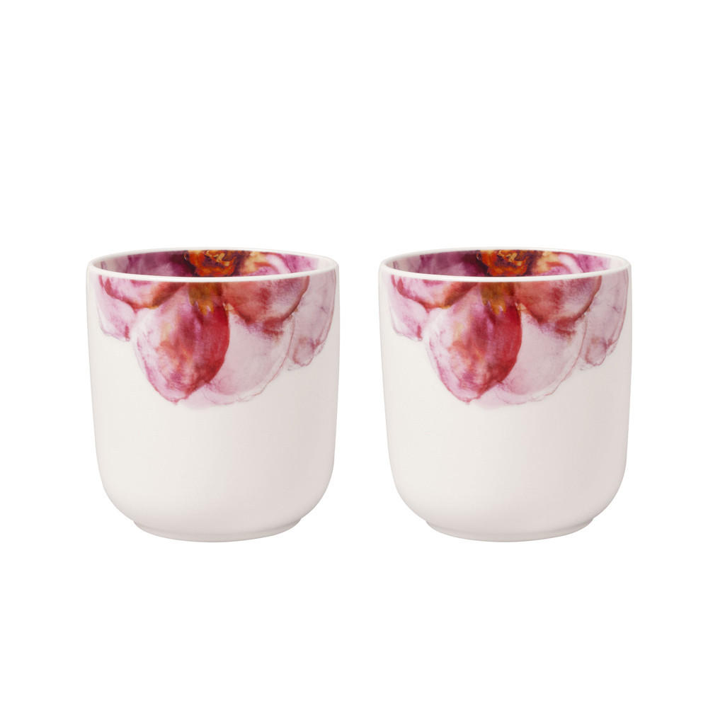 BECHER Rose Garden bunt 290 ml 2er Set - Multicolor, Keramik (0.29L) - Villeroy & Boch