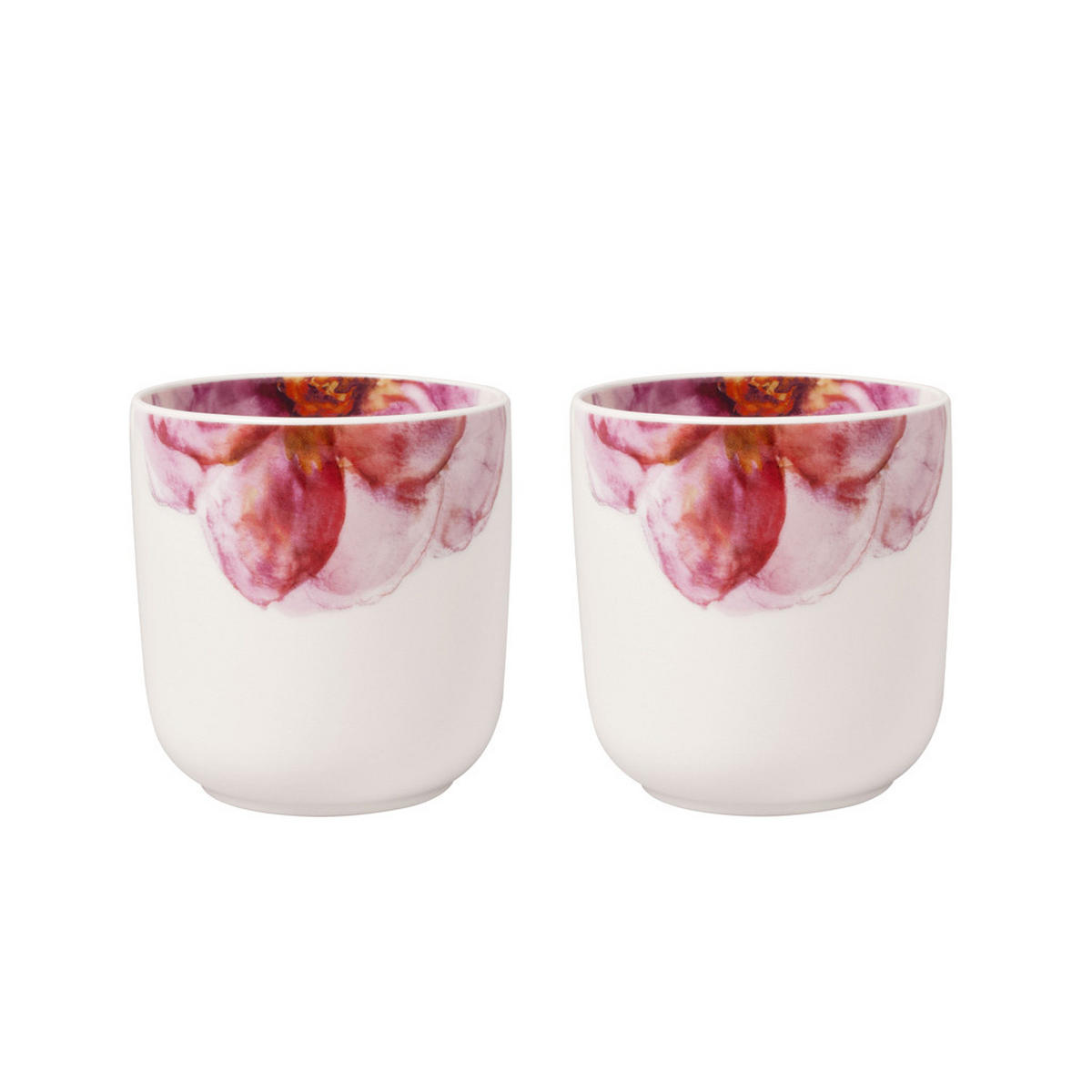 BECHER Rose Garden bunt 290 ml 2er Set - Multicolor, Keramik (0.29L) - Villeroy & Boch