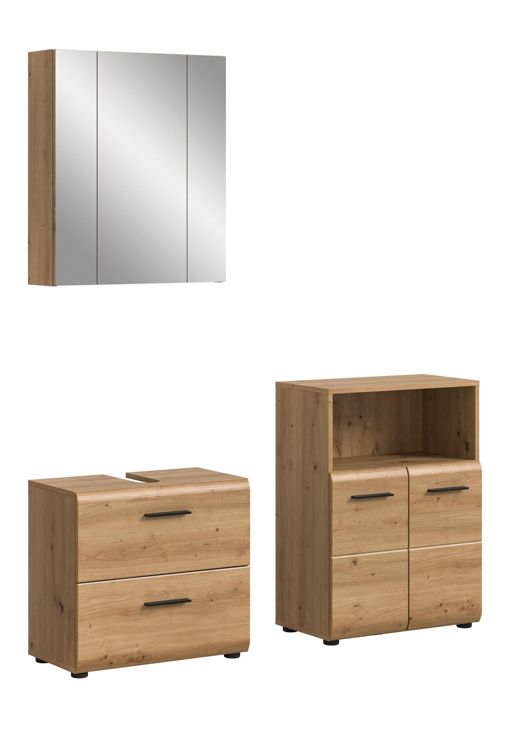 Homes & Jones Badezimmer Eiche Artisan 135x185x30 cm