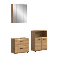 BAD-SET ICE 3-tlg. (B/H/T: ca. 135/185/30 cm) in Artisan Oak Nachbildung/Artisan Oak Nachbildung - Eiche Artisan, Holz (135/185/30cm)