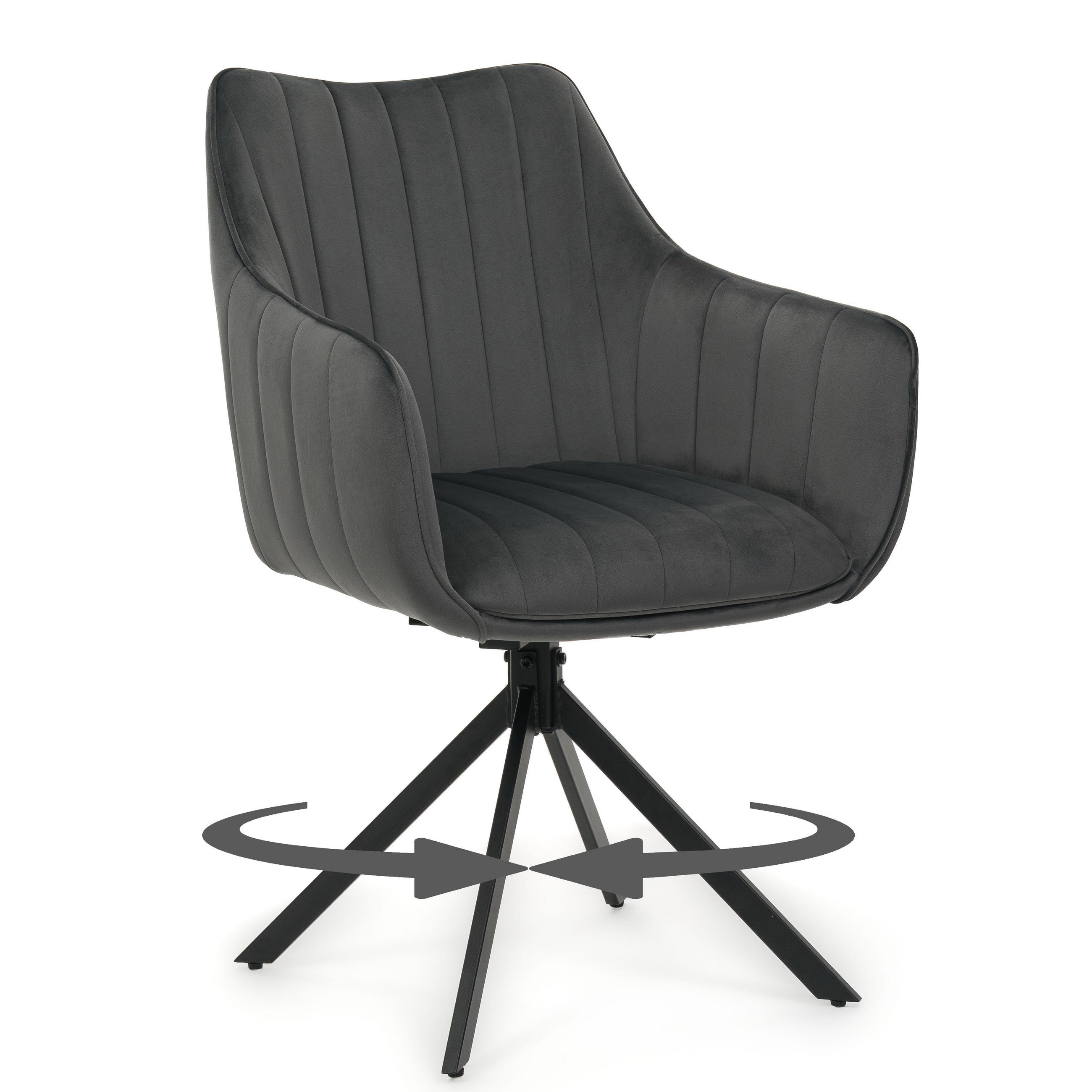 NEW Home Stuhl Grau 59x88x61 cm