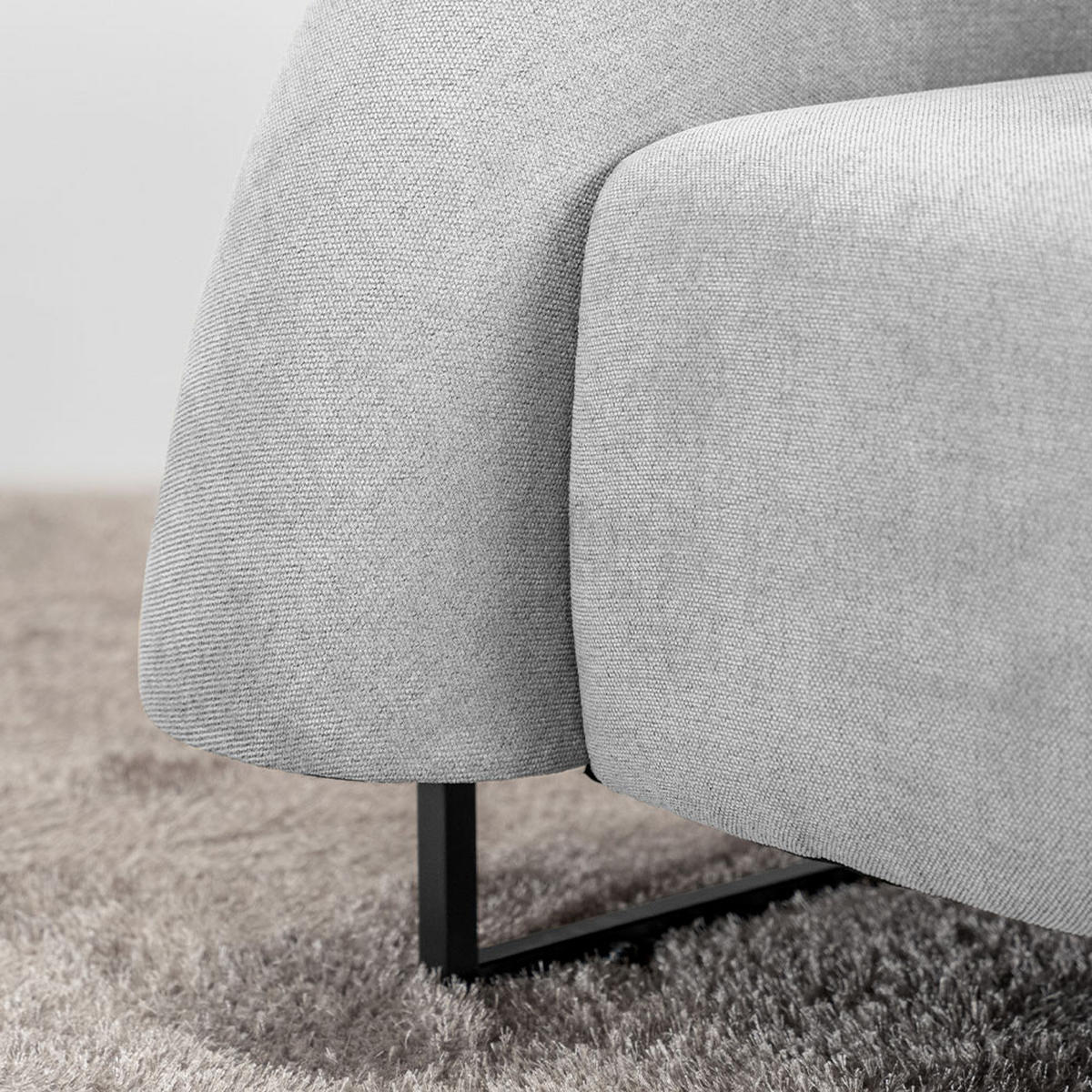 SESSEL MACA - Samtgewebe Beige - Beige, Kunststoff (95/73/88cm) - Home Deluxe